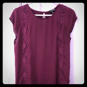 Burgundy blouse